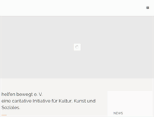Tablet Screenshot of helfen-bewegt.de